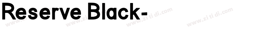 Reserve Black字体转换